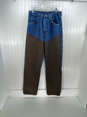 Wrangler ProGear Upland Bird Hunting Brush Jeans Denim Nylon Facing 33x34
